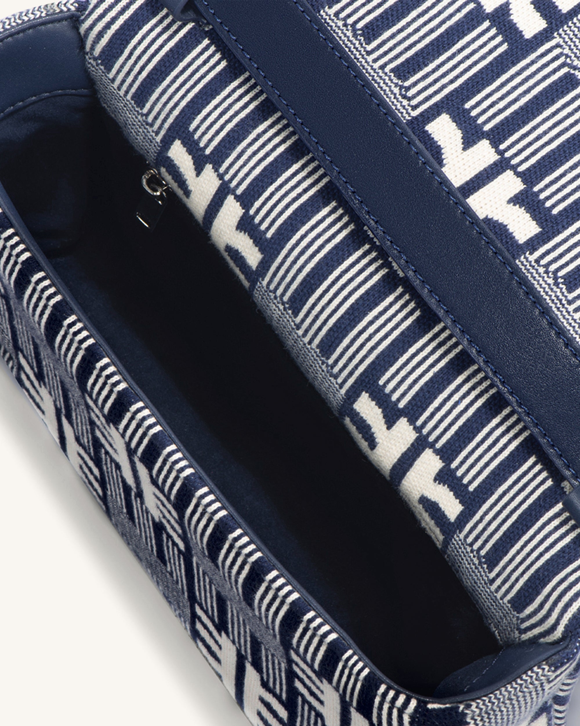 FEI Maze Jacquard Knit Cossbody Bag - Navy - Image 4
