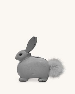 Alena Bunny Crossbody Bag - Grey