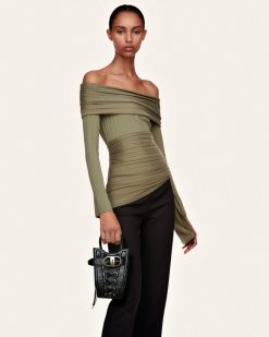 Alternative view of FEI Crushed Straps Phone Bag - Black