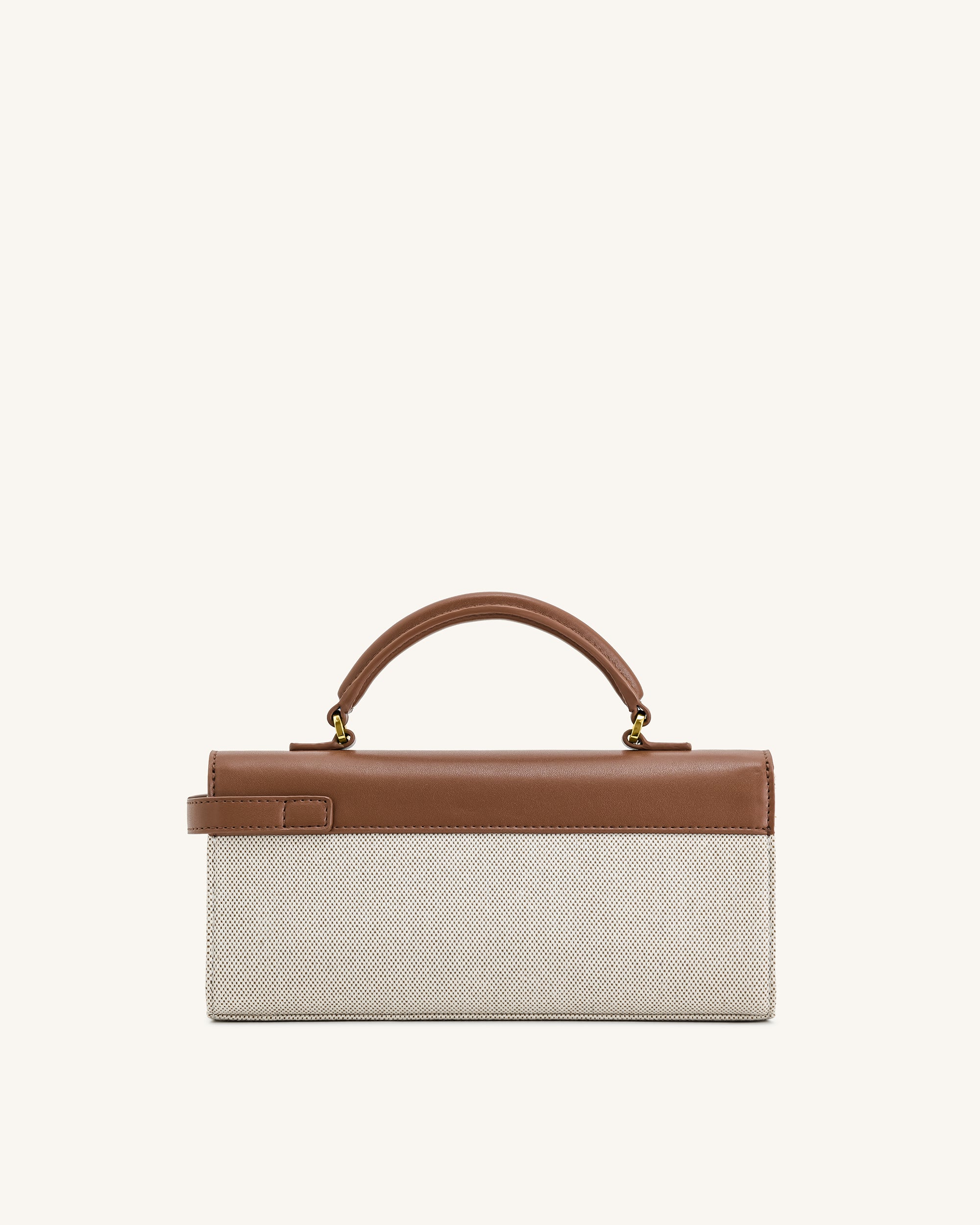 Keyla Top Handbag - Brown Canvas - Image 3