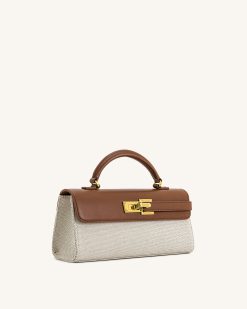 Alternative view of Keyla Top Handbag - Brown Canvas