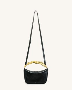 Alternative view of Jenny Human-shaped Handle Handbag - Black