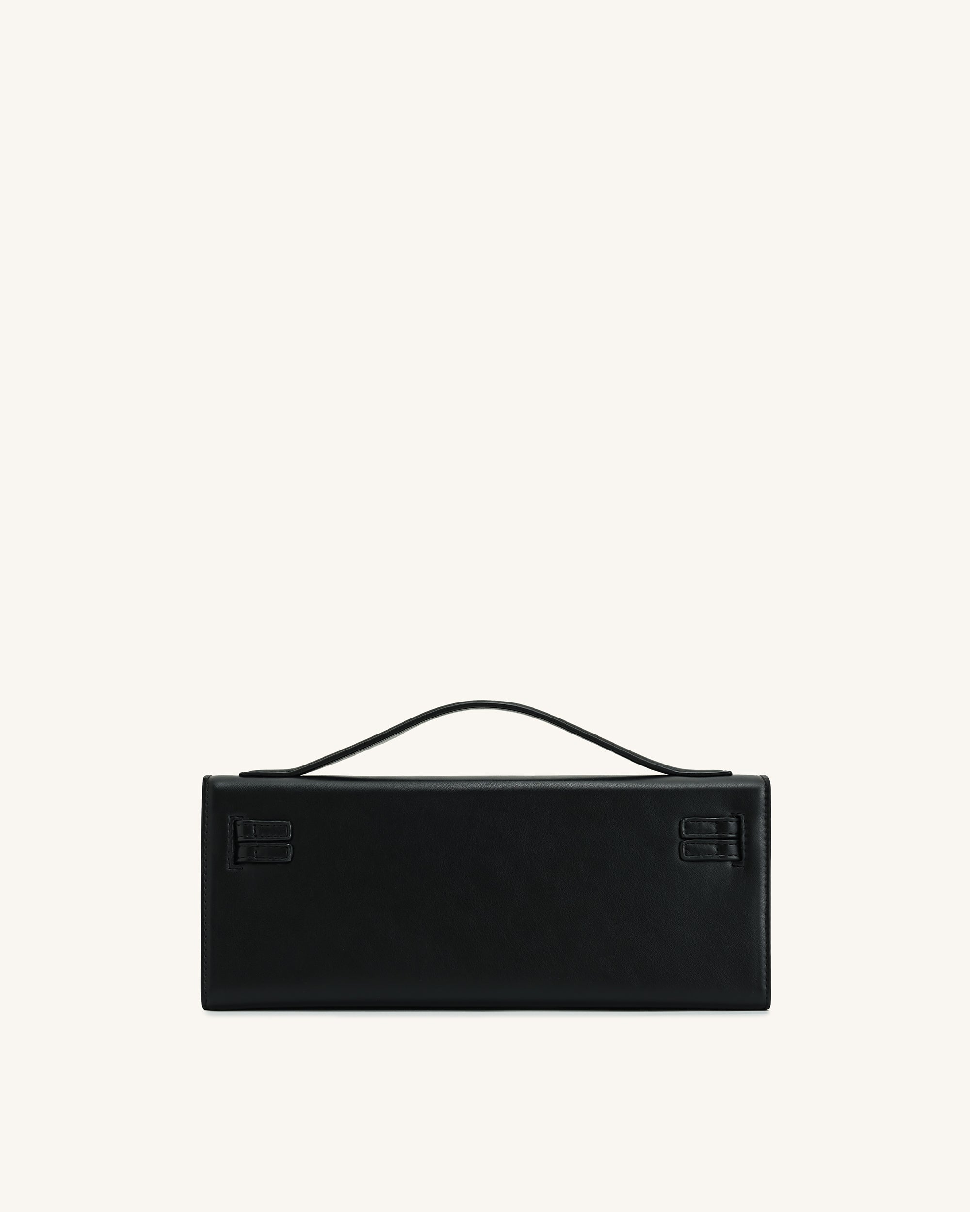 Bria Structured Top Handle Bag - Black - Image 4