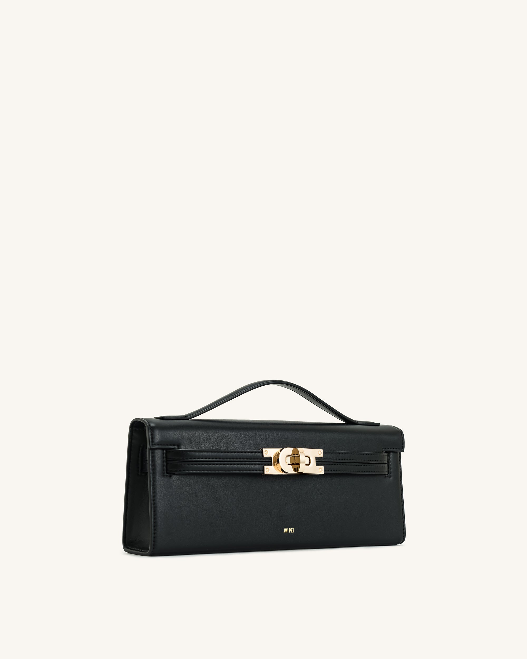 Bria Structured Top Handle Bag - Black - Image 3
