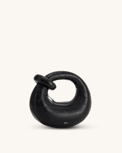Alternative view of Abacus Mini Top Handle Bag - Black Croc