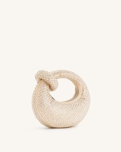 Alternative view of Abacus Artificial Crystal Mini Top Handle Bag - Yellow