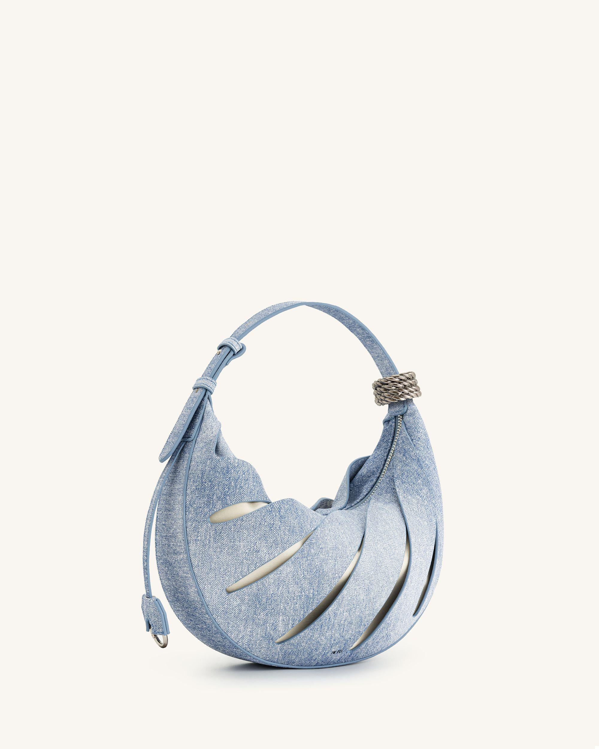 Jana Hollow Out Shoulder Bag - Blue - Image 2