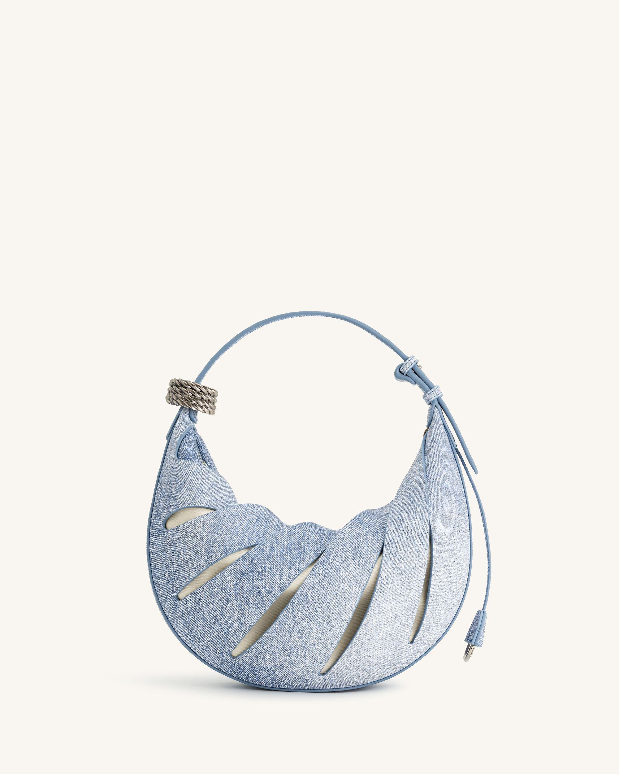 Jana Hollow Out Shoulder Bag - Blue - Image 3