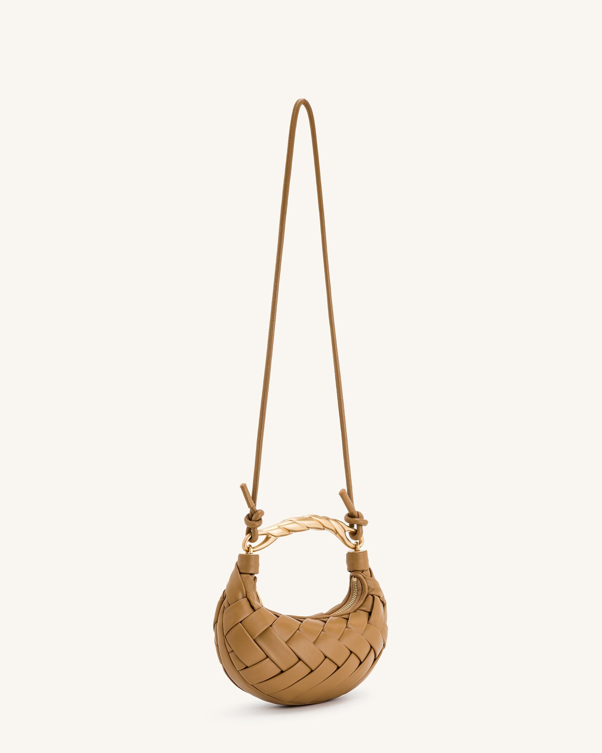 Orla Weave Handbag - Brown - Image 3