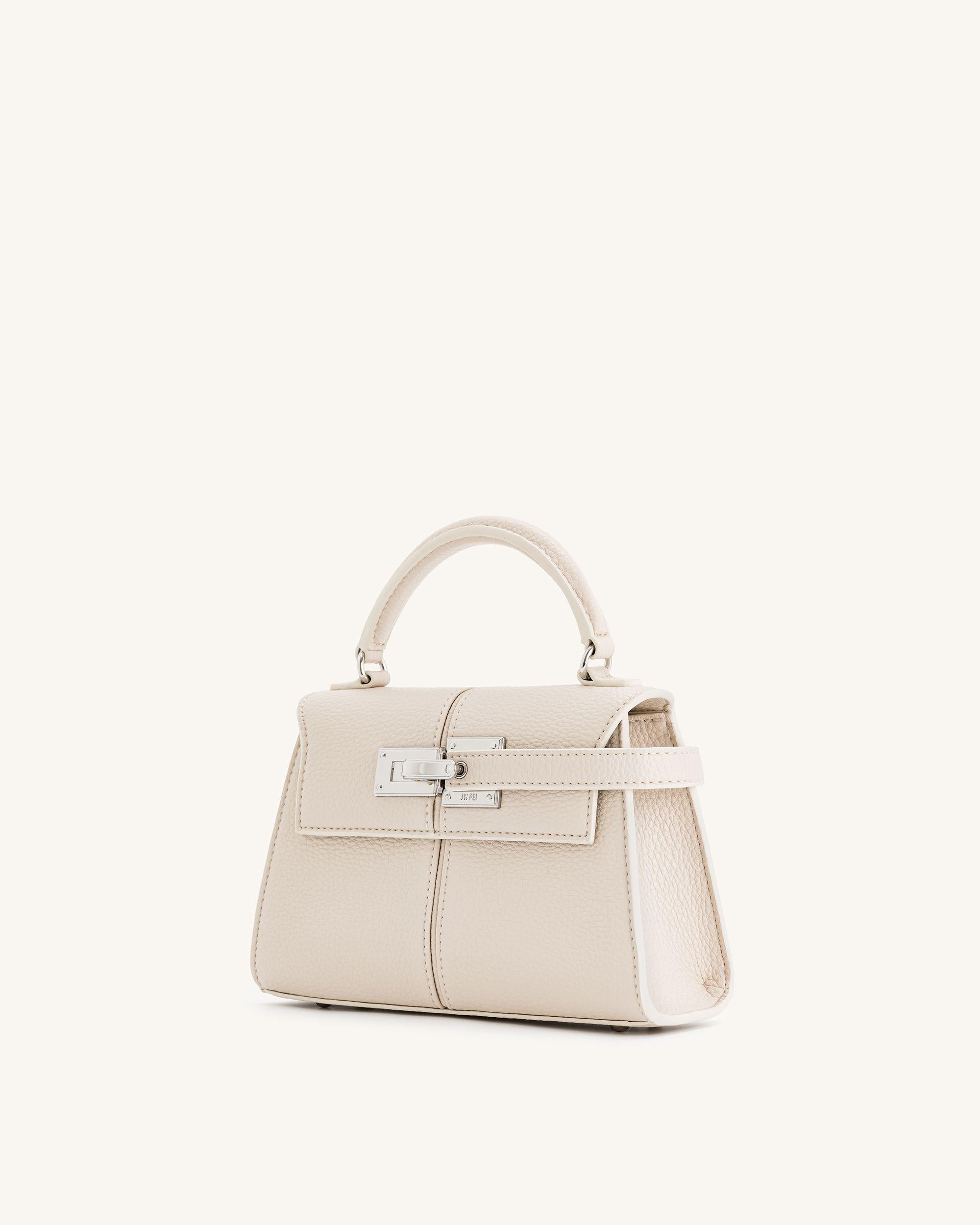 Elise Top Handle Bag - White - Image 3