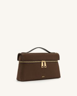 Alternative view of Thea Top Handle Bag - Mocha Brown