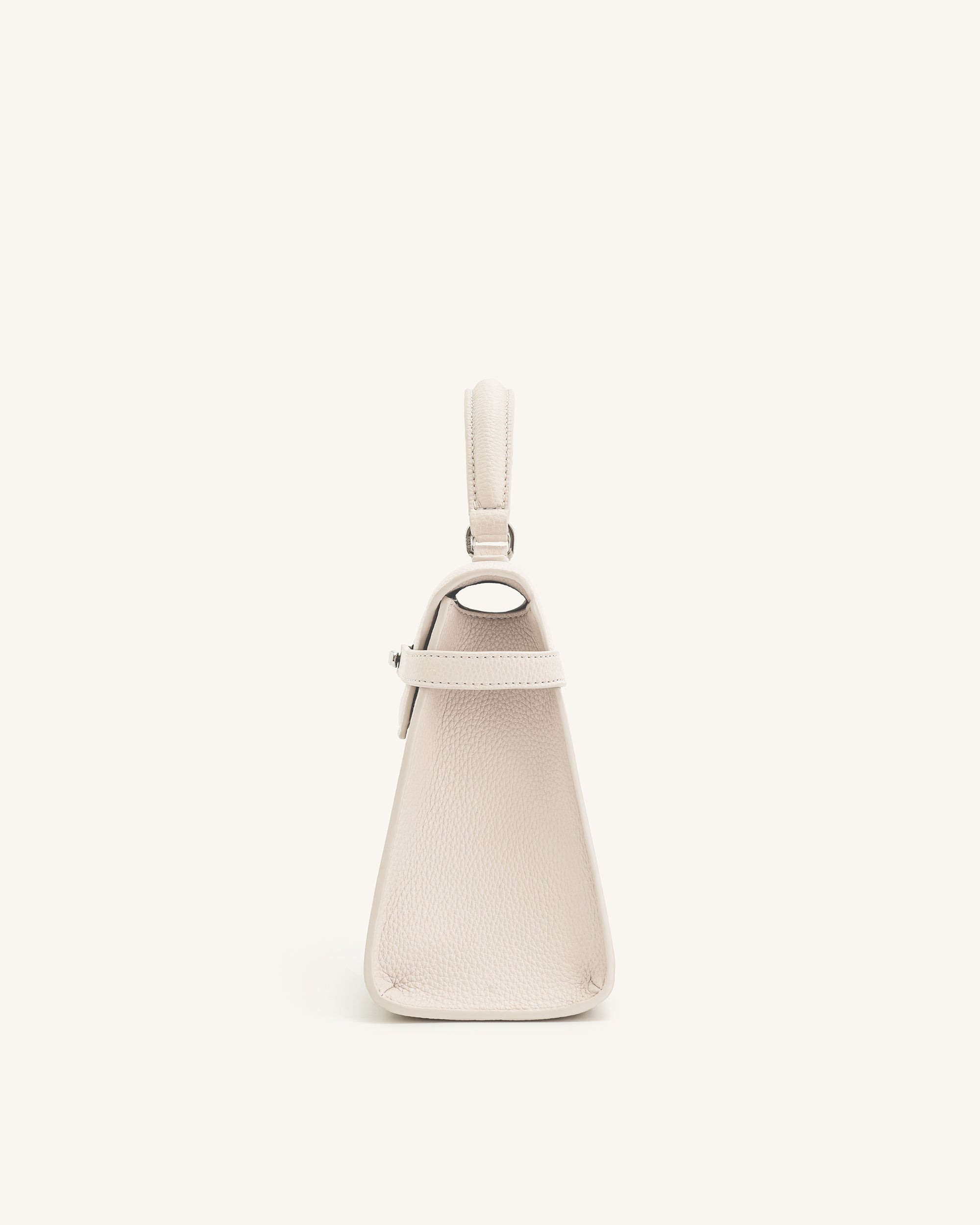 Elise Large Top Handle Bag - White - Image 4