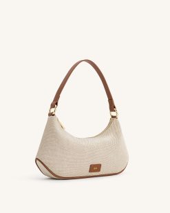 Alternative view of Lily Shoulder Bag - Brown Canvas