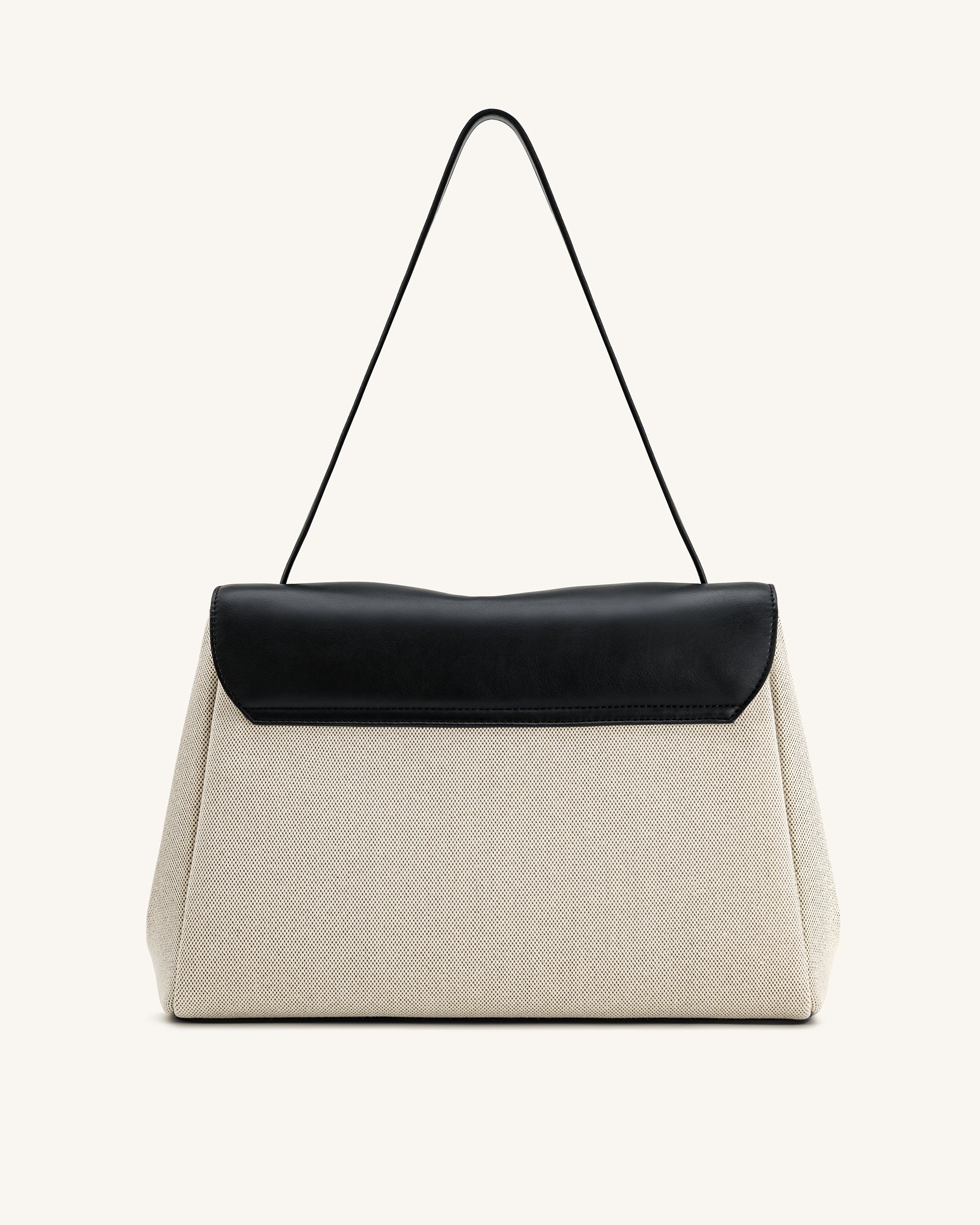 Hilary Shoulder Bag - Black Canvas - Image 3
