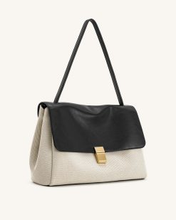Alternative view of Hilary Shoulder Bag - Black Canvas