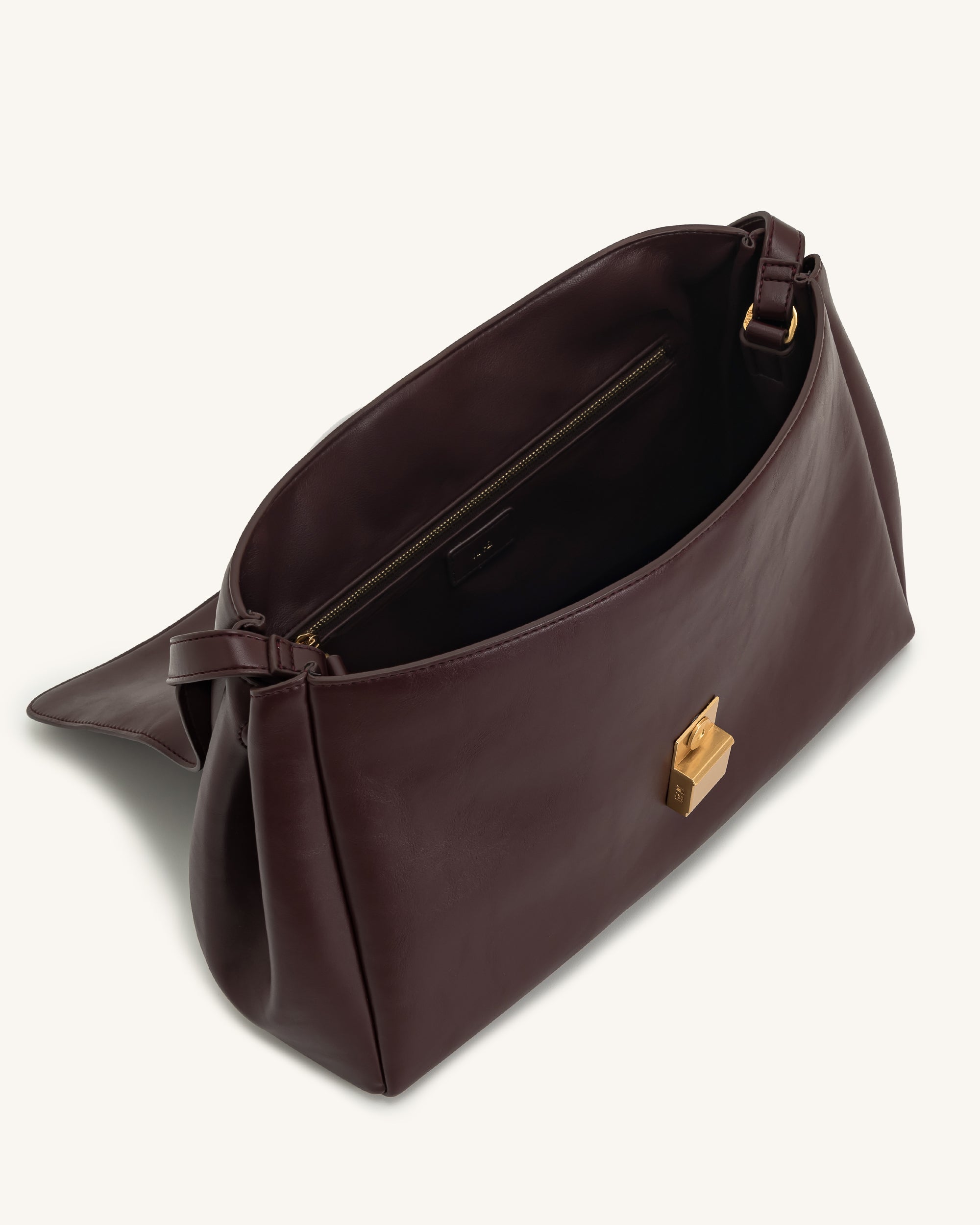 Hilary Shoulder Bag - Deep Burgundy - Image 4