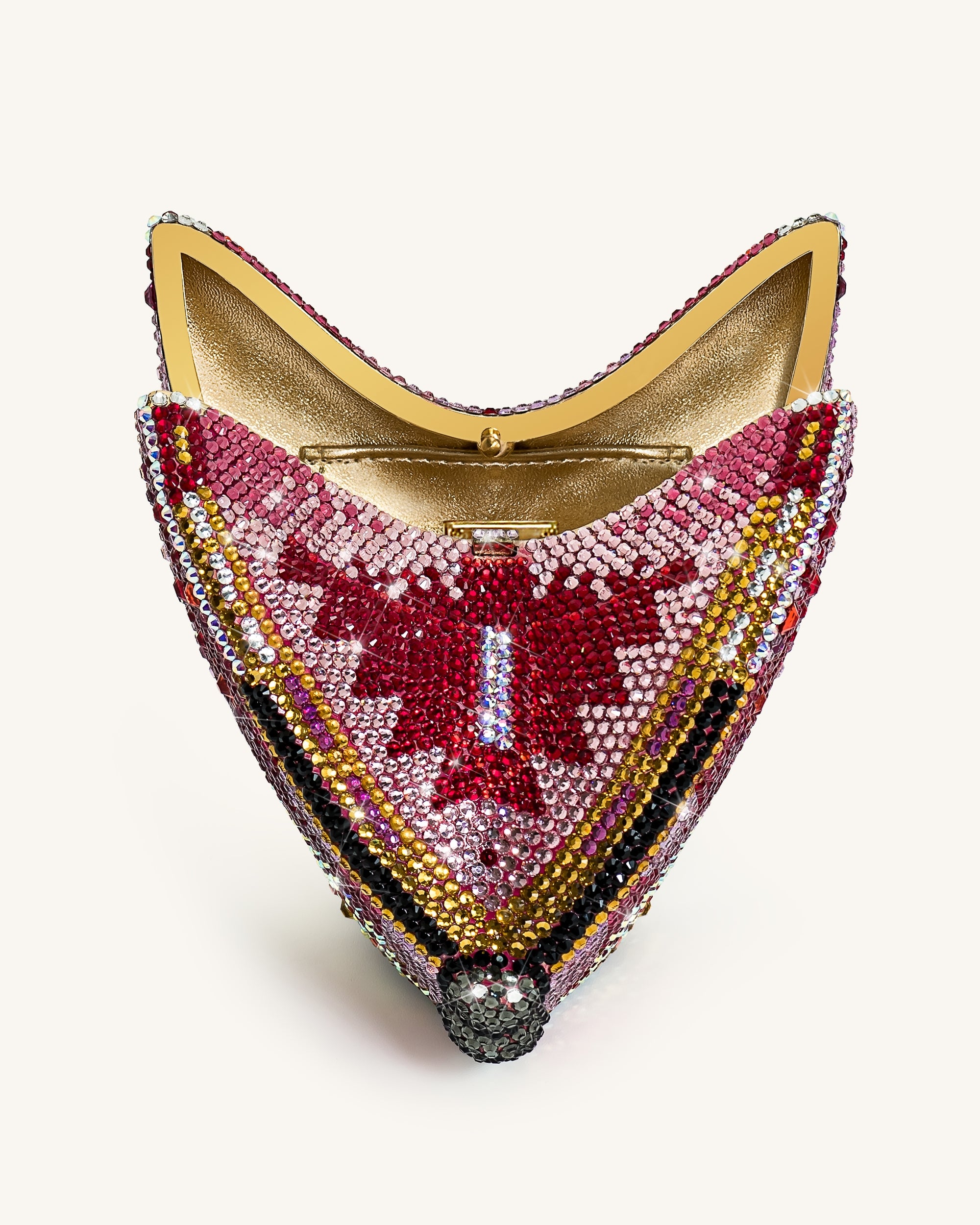 Paisley Crystal Butterfly Clutch - Multicolor - Image 4