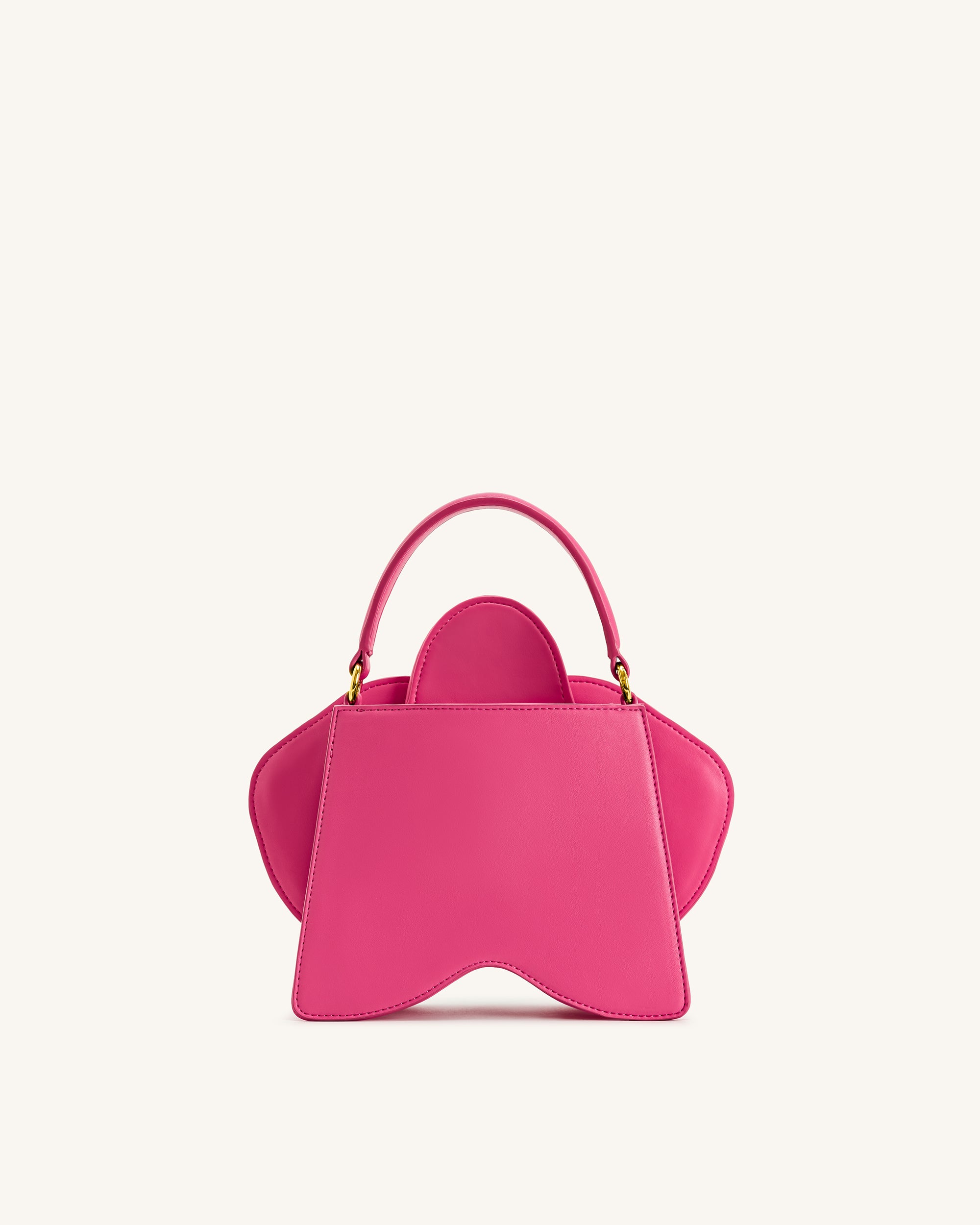 Flora Orchid Shaped Top Handle Bag - Pink - Image 3
