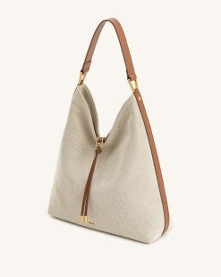Alternative view of Aria Shoulder Bag - Brown Canvas