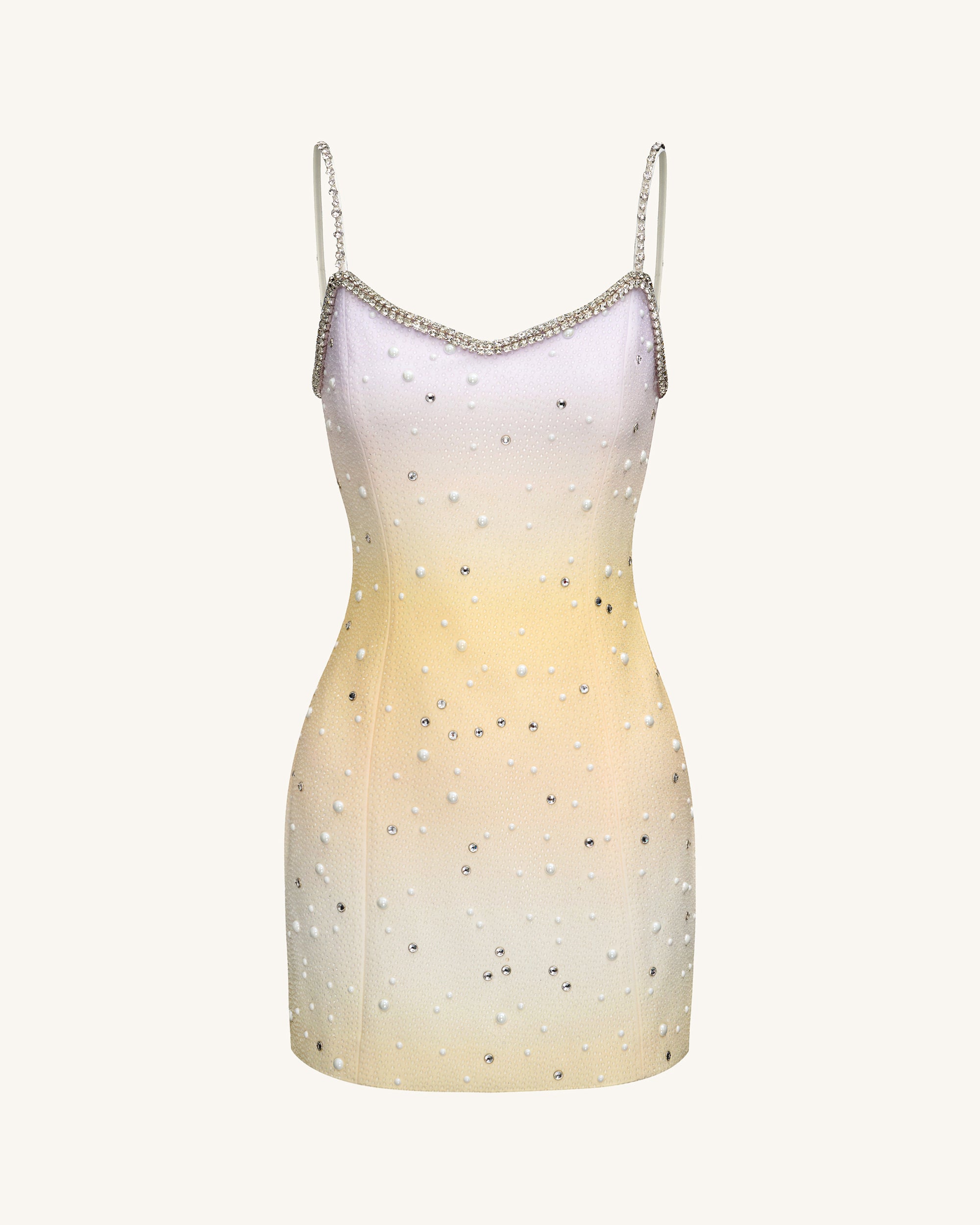Sophia Crystal Embellished Mini Dress - Multicolor - Image 3