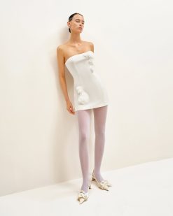 Alternative view of Blossoming Elegance Strapless Dress - White