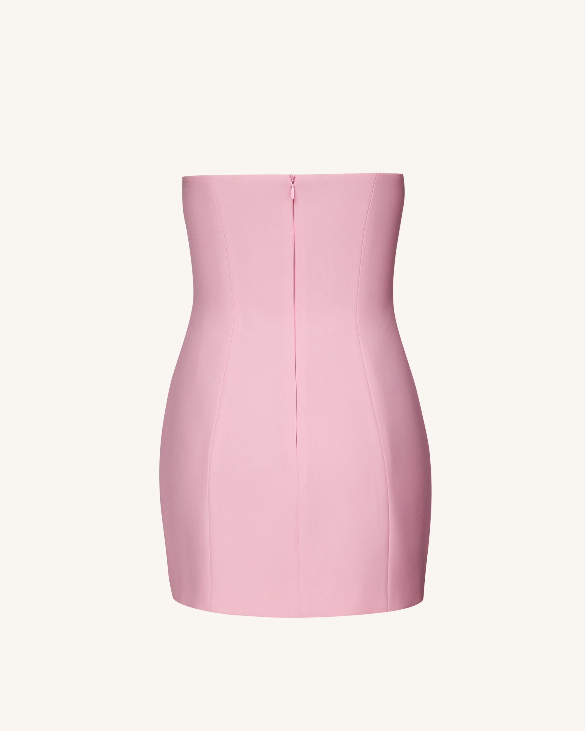 Blossoming Elegance Strapless Dress - Pink - Image 4