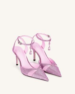 Alternative view of Haidi Artificial Crystal Pumps - Pink