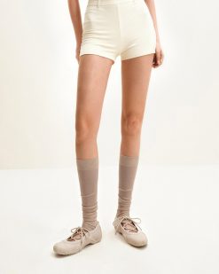 Alternative view of Caitlin Lace-up Ballerina Sneakers  - Beige