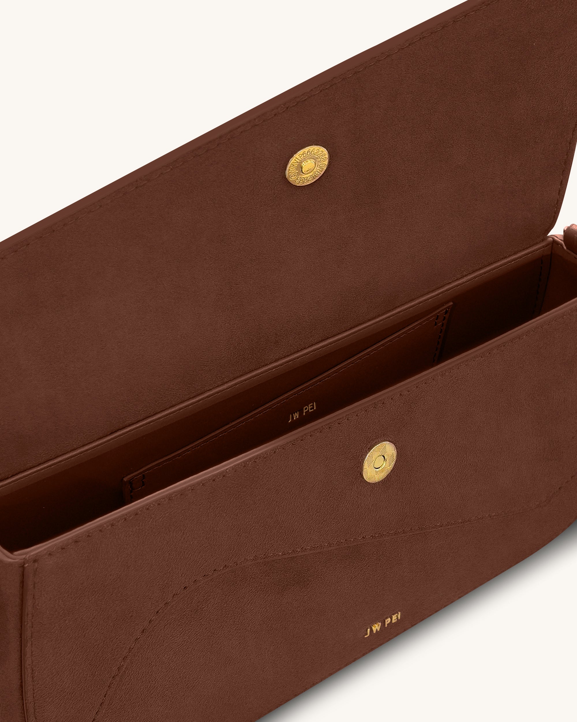 Addisyn Faux Suede Panel Shoulder Bag - Mocha Brown - Image 4