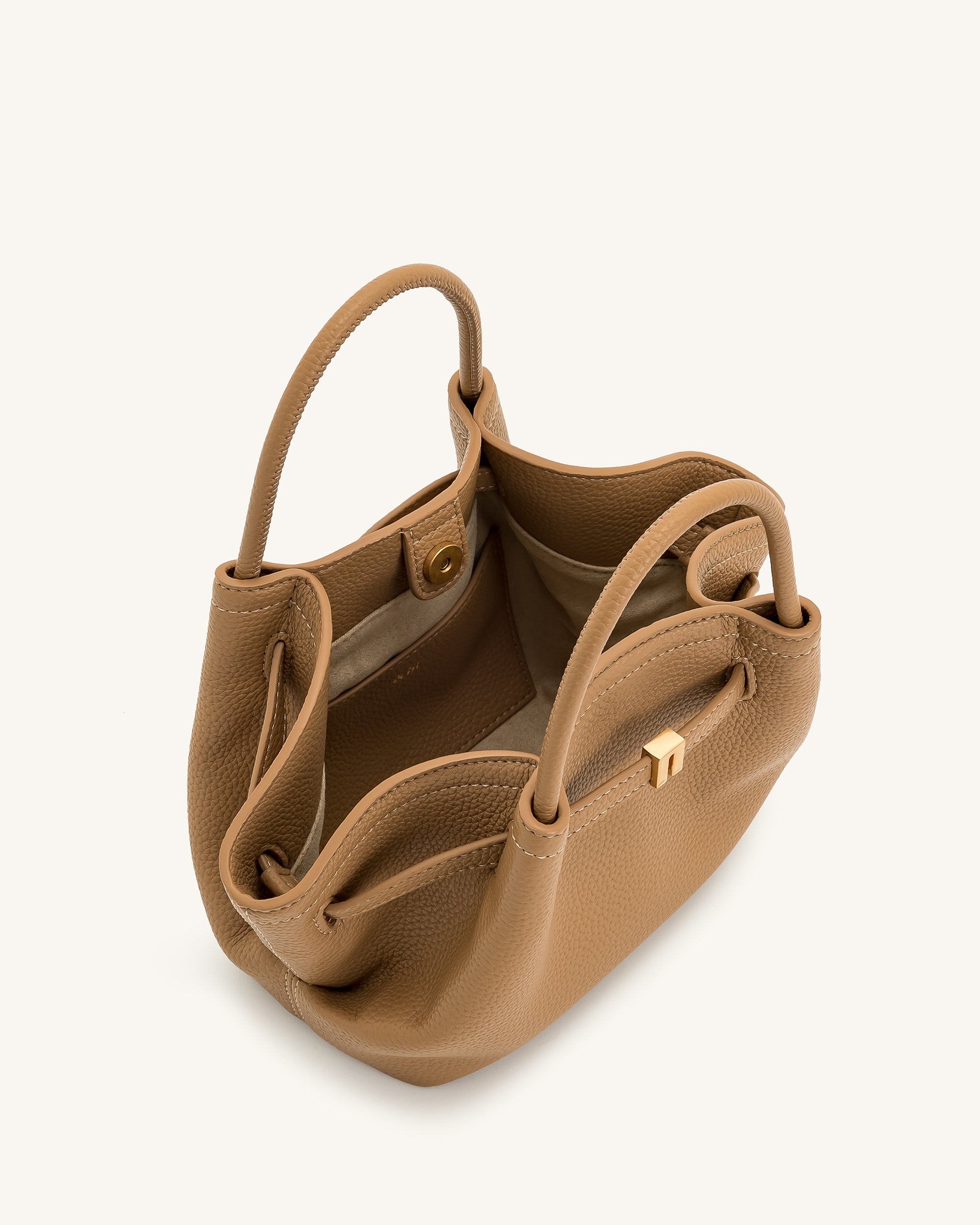 Hana Mini Tote Bag - Latte Color - Image 6
