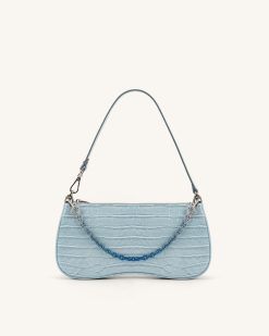 Alternative view of Isla Gradient Chain Strap - Blue