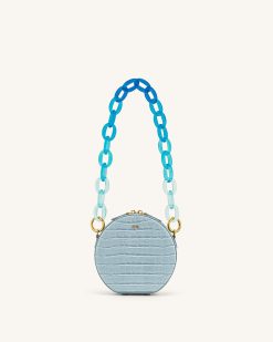 Alternative view of Mya Gradient Acrylic Chain Strap - Blue