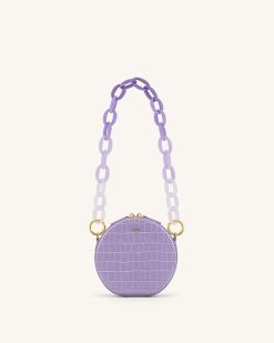Alternative view of Mya Gradient Acrylic Chain Strap - Purple