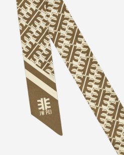 Alternative view of FEI Faux Silk Twill Scarf - Brown