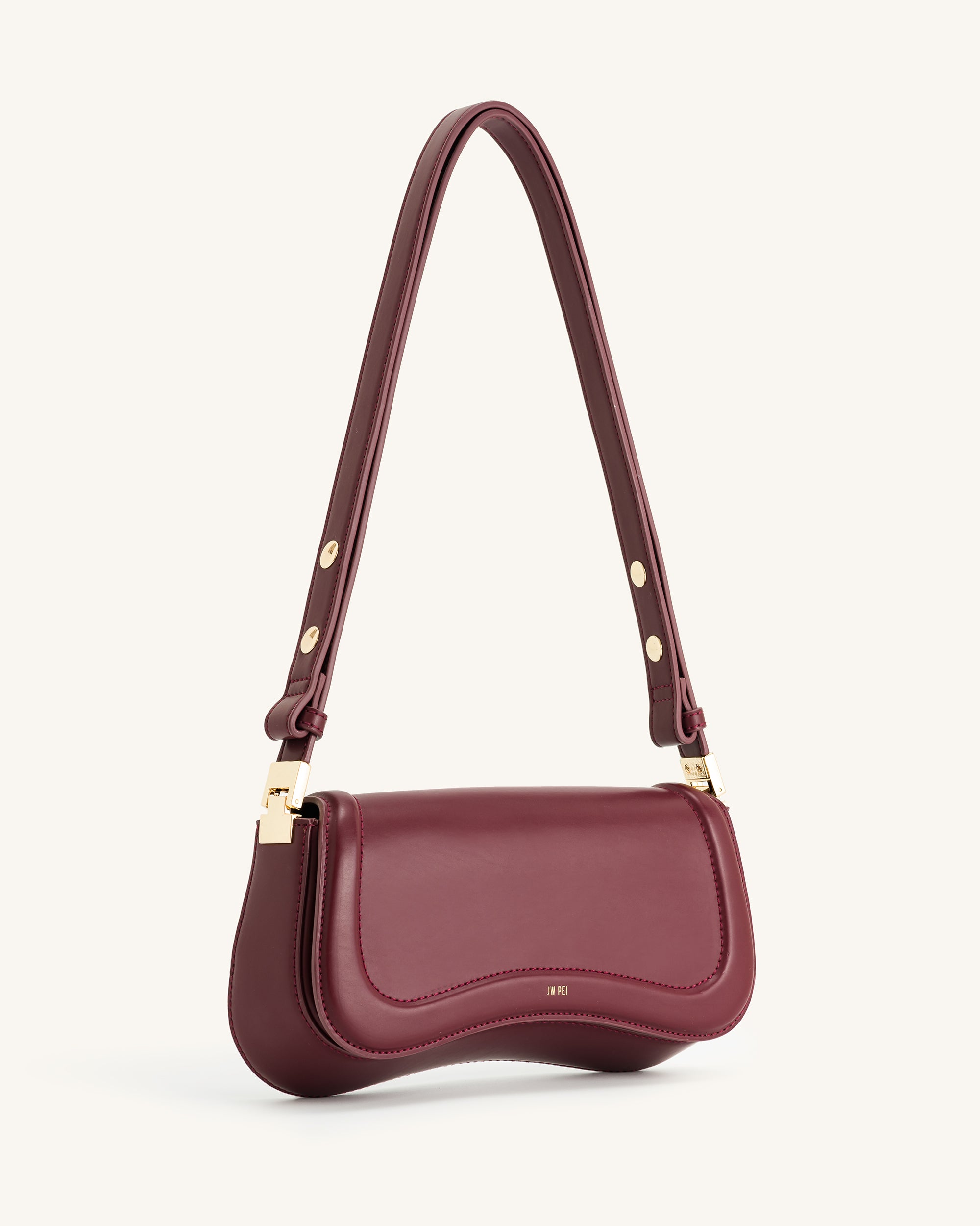Joy Shoulder Bag - Deep Claret - Image 3