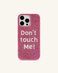 Don't Touch Me! Phone Case - Multicolor Pink