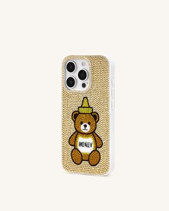 Alternative view of Honey Bear Artificial Crystal Phone Case - Neutral