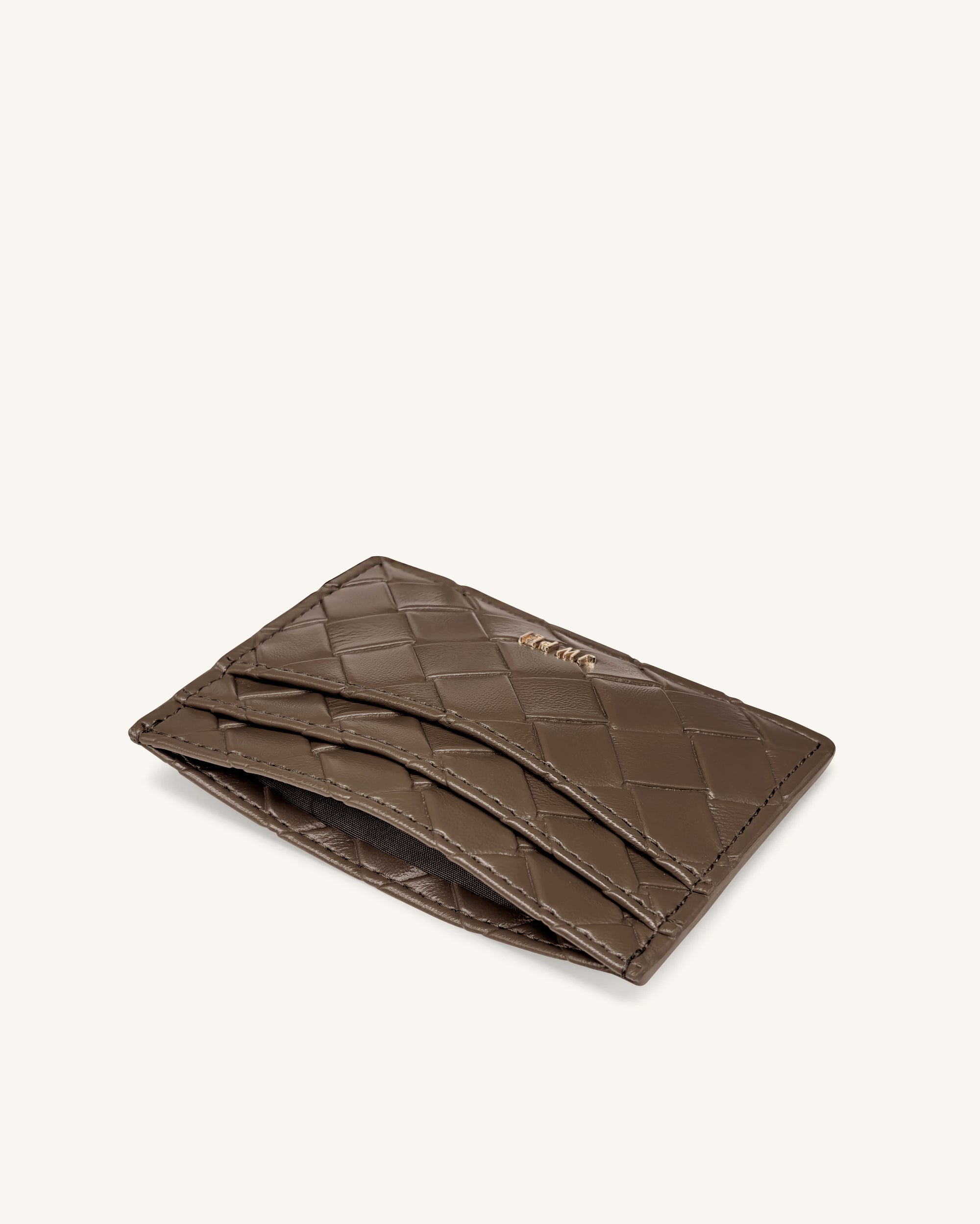 Woven Texture Card Holder - Cocoa Brown - Image 3