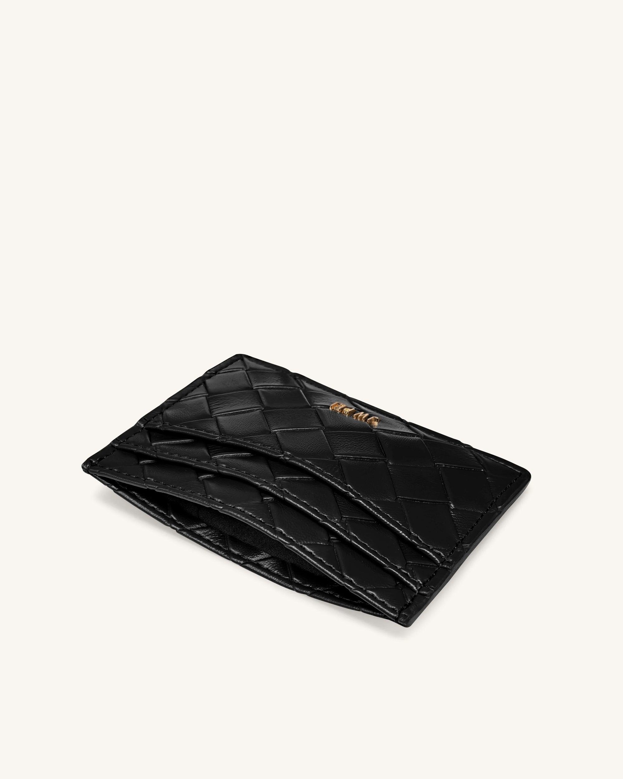 Woven Texture Card Holder - Black - Image 3