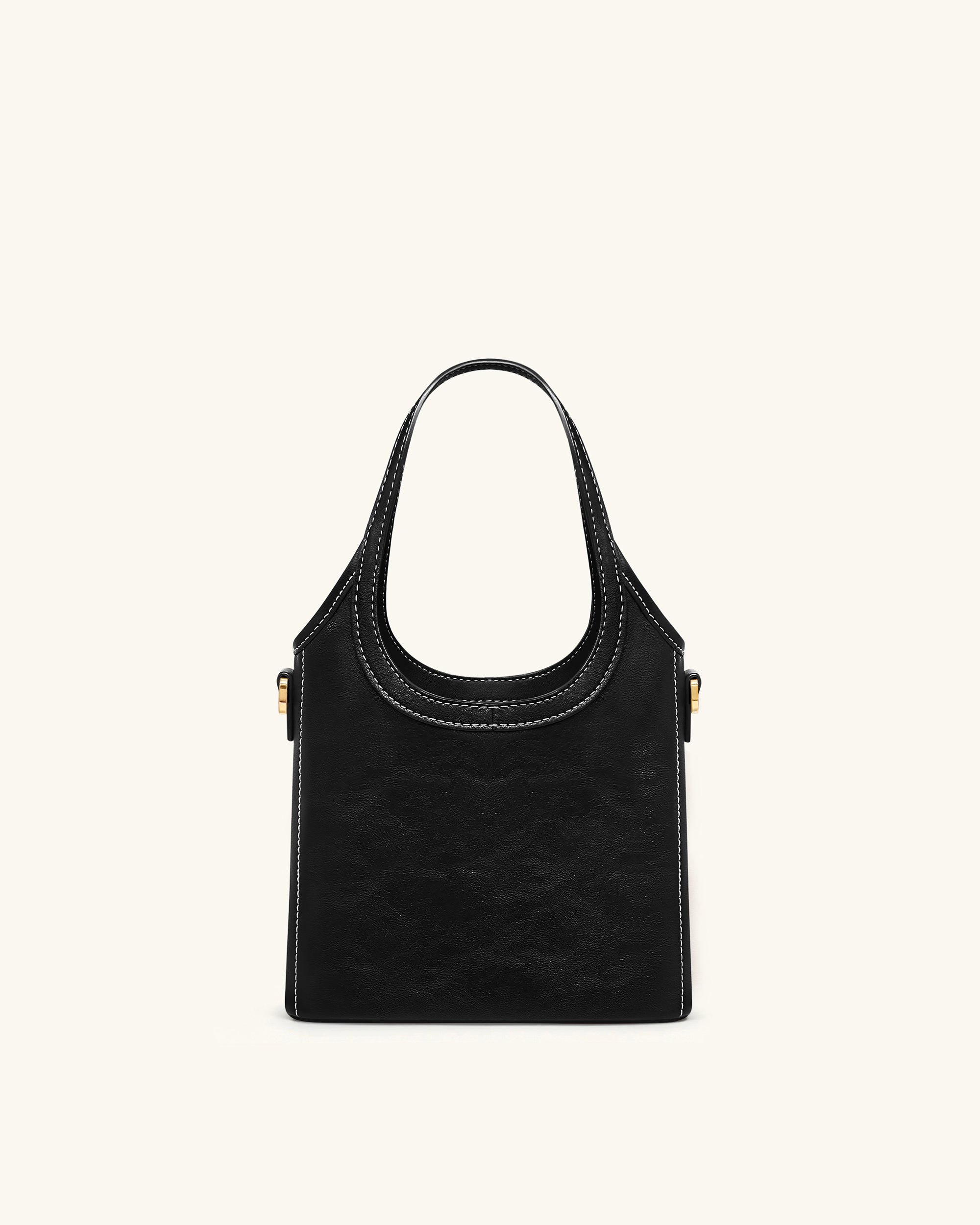 Brooke Mini Belted Embellished Top Handle Bag - Black - Image 3