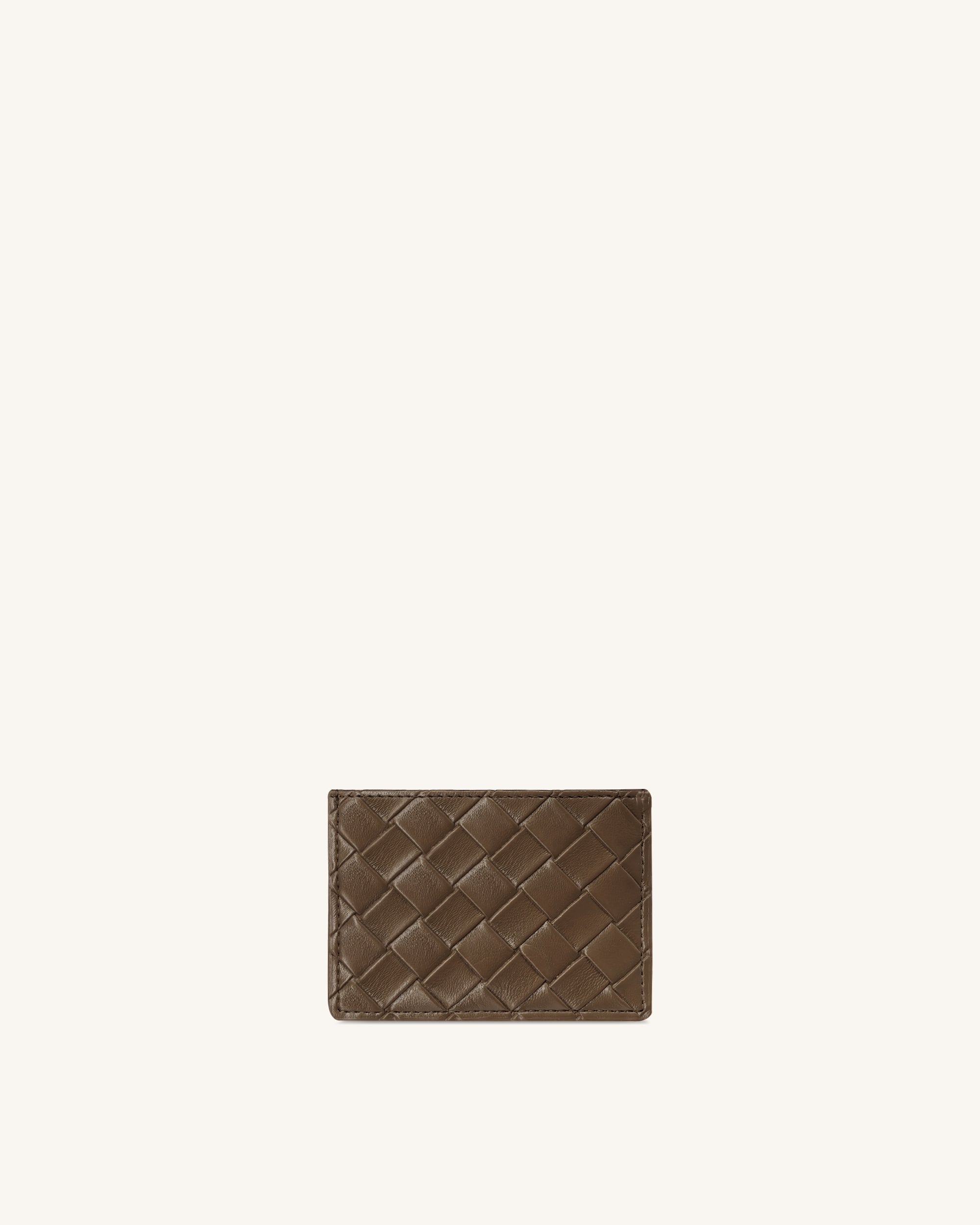 Woven Texture Card Holder - Cocoa Brown - Image 2