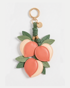 Peach Branch Bag Charm - Peach