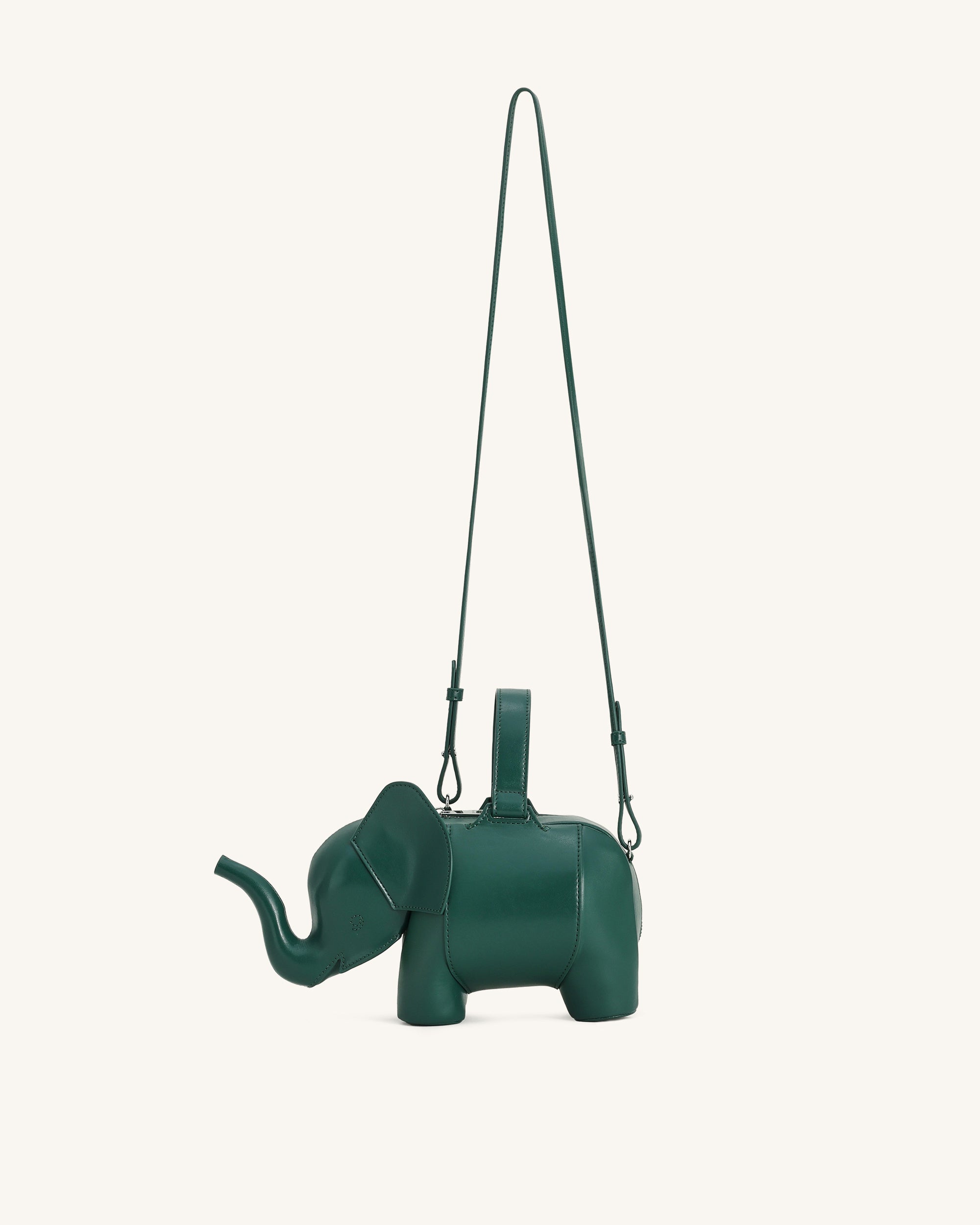 Claire Elephant Shaped Handbag - Green - Image 3