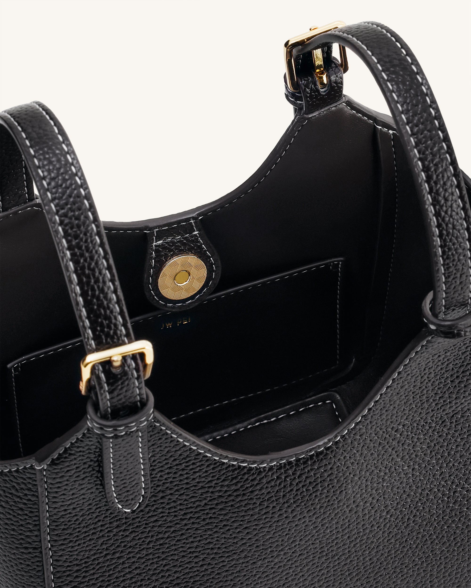 Ines Padlock Tote Bag - Black - Image 7