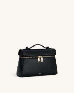 Alternative view of Thea Large Top Handle Bag - Black
