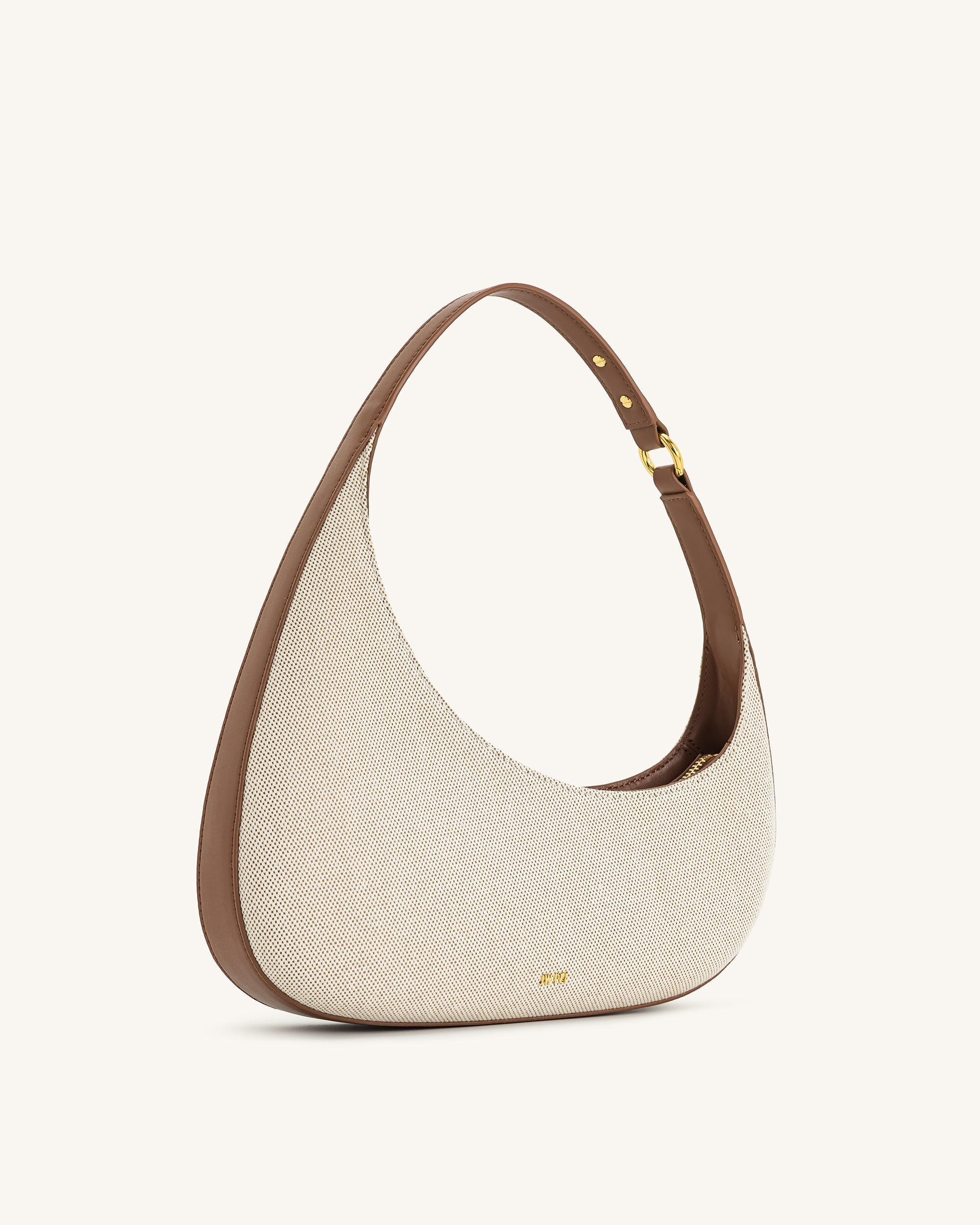 Harlee Shoulder Bag - Brown Canvas - Image 3