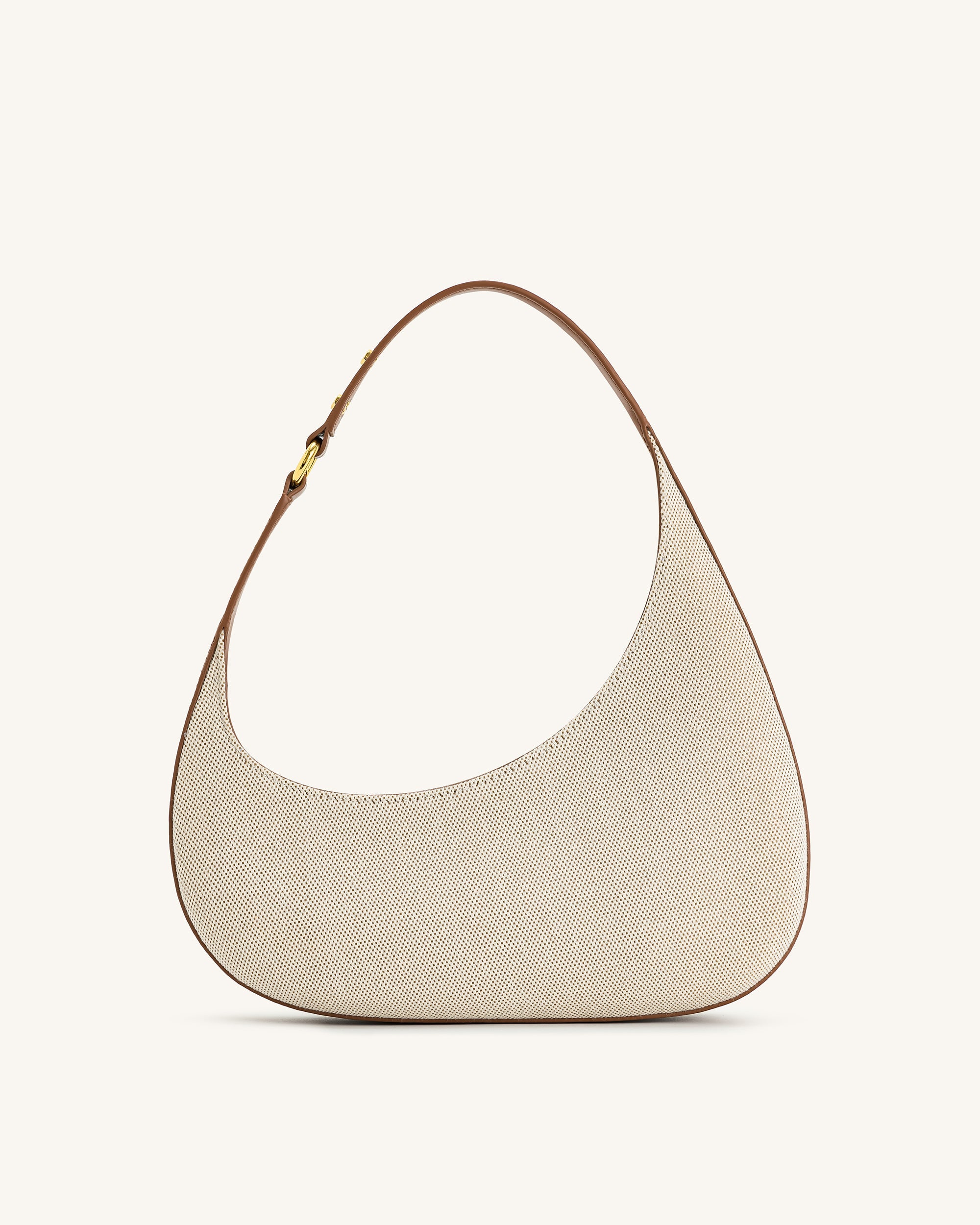 Harlee Shoulder Bag - Brown Canvas - Image 4
