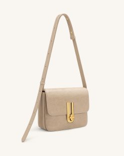 Alternative view of Evania Lock Pebbled Shoulder Bag - Khaki