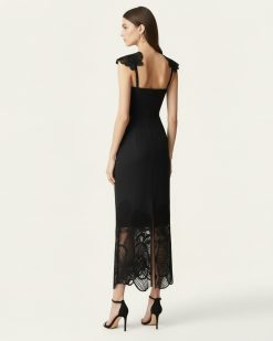 Alternative view of Orchid Embroidered Corset Dress - Black