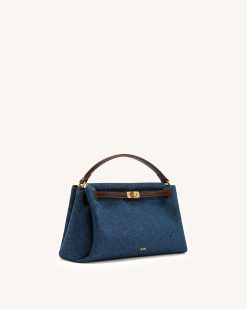 Alternative view of Carmen Top Handle Bag - Blue Denim